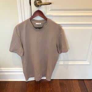 Zara Men's Short Sleeve Beige Tee